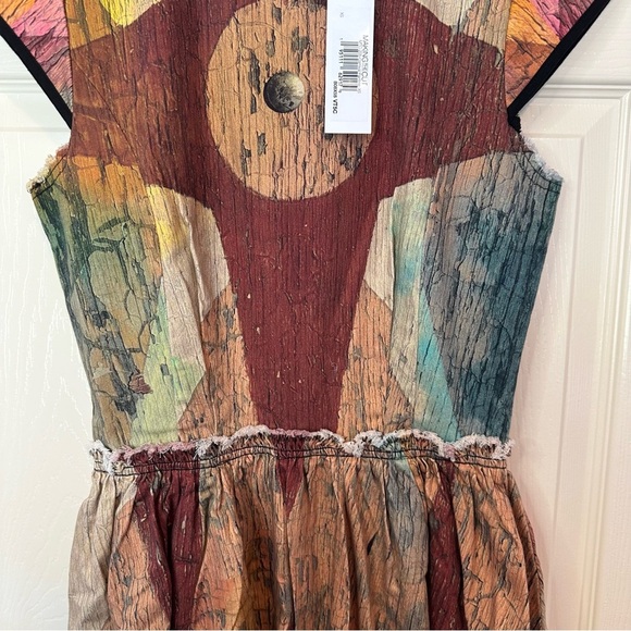 Making The Cut Carnival Painting Geometric Pattern A-Line Dress Size XS NWT - Picture 10 of 12